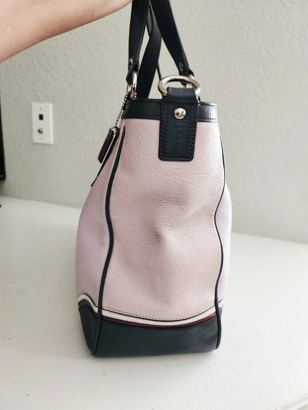 Euc Coach Laura Y2k Leather Spectator Shoulder Bag Purse